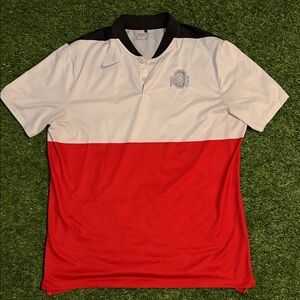 Nike Men's Ohio State golf blade collar Polo Shirt